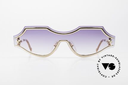 Christian LaCroix 7419 Masken Sonnenbrille 90er, Rokokko-Zeitalter diente als Inspiration für's Design, Passend für Damen