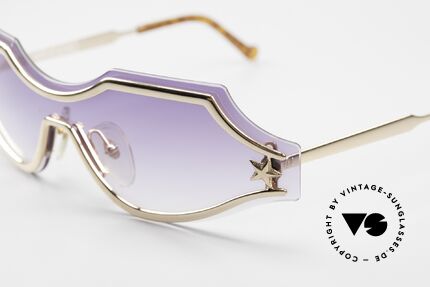 Christian LaCroix 7419 Masken Sonnenbrille 90er, ein originelles, chices und seltenes Mode-Accessoire, Passend für Damen