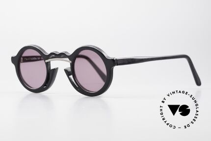 Franz Ruzicka 328 Verrückte Runde 90er Brille, in den 90ern erhielt er Design-Preise für seine Brillen, Passend für Herren und Damen