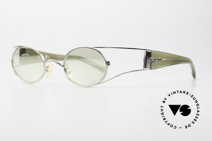 Alain Mikli 0427 / 03 Futuristische 2000er Brille, Design-Klassiker, Gr. 42/21 ist optisch verglasbar, Passend für Herren und Damen