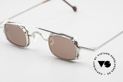 L.A. Eyeworks FEZ 405 Brille mit Clip On Von 1997, erstklassig: Funktionalität, Materialien & Verarbeitung, Passend für Herren und Damen
