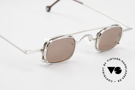 L.A. Eyeworks FEZ 405 Brille mit Clip On Von 1997, ungetragen (wie all unsere vintage LAE Sonnenbrillen), Passend für Herren und Damen