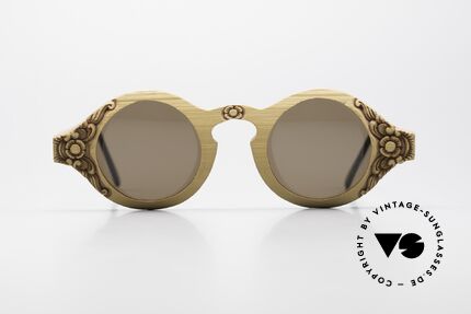 Lotus Arts De Vivre 90 Damen Holz-Sonnenbrille, L.A.D.V. ist mit der thailändischen Region verwurzelt, Passend für Damen