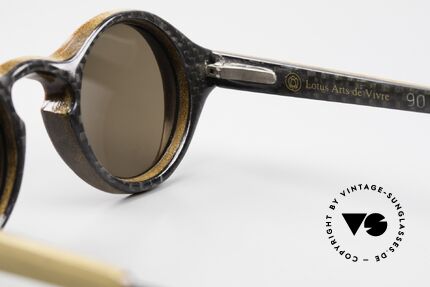 Lotus Arts De Vivre 90 Damen Holz-Sonnenbrille, diese ungetragene Sonnenbrille verkörpert diesen Spirit, Passend für Damen