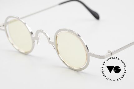 Theo Belgium Coco Randlose Runde Brille 90er, außergewöhnliches Designerstück für Damen & Herren, Passend für Herren und Damen