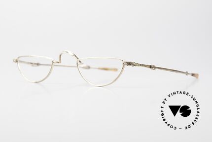 Oliver Peoples OP38A Ausziehbare Teleskop Brille, komplette Fassung mit aufwendigen Gravuren verziert, Passend für Herren und Damen