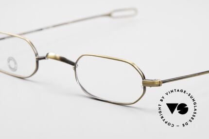 Morgenthal Frederics Maduro 90er Luxusbrille Für Kenner, sehr komfortabel & mit edler Legierung in antik-gold, Passend für Herren und Damen