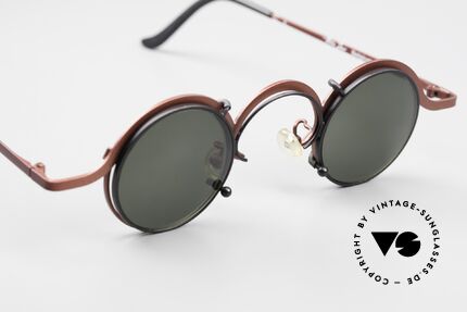 Theo Belgium Feu Vintage Brille Mit Clip-On, ungetragene Theo-Brille für die, die sich trauen, Passend für Herren und Damen