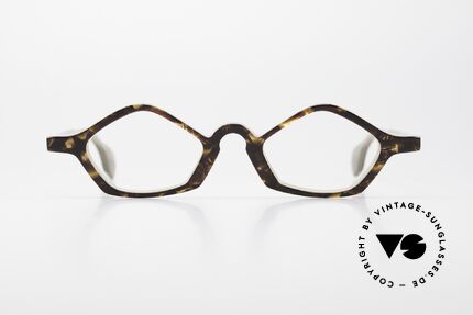 Theo Belgium Polygone Vieleck Brille Aus Kunststoff, 'Theo' bekannt als Gegenpol zum üblich 'Mainstream', Passend für Herren und Damen