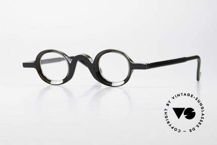 Theo Belgium Lichten Hologramm Designer Fassung, interessante vintage Theo Brille mit Hologramm-Effekt, Passend für Herren und Damen