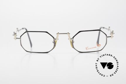 Casanova MTC22 Kunstvolle Designerbrille, kunstvolle 90er Brillenfassung für Individualisten, Passend für Herren und Damen