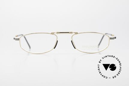 Daniel Swarovski S085 Faltbare Lesebrille 23kt Gold, faltbare Herren Luxus-Lesebrille aus dem Jahre 2004, Passend für Herren