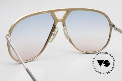 Alpina M1 80er Brille Blau-Pink Verlauf, KEINE RETROBRILLE; ein 35 Jahre altes Original, Passend für Herren