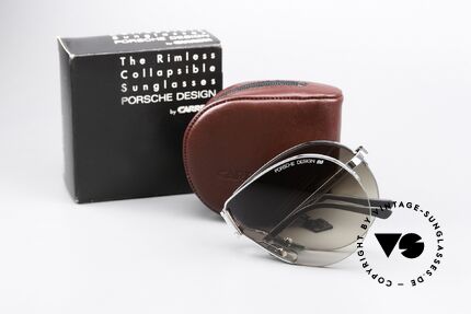 Porsche 5628 Rare 80er Faltsonnenbrille, Sonnengläser in braun-Verlauf & mit 'Porsche Design', Passend für Herren