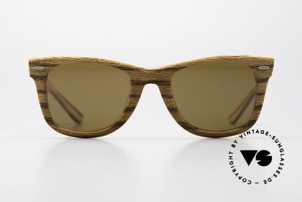 Ray Ban Wayfarer I Woodies USA B&L 80er Wood, handgefertigt in den USA (Bausch&Lomb); Unikat, Passend für Herren und Damen Ray Ban Wayfarer I Woodies USA B&L 80er Wood, handgefertigt in den USA (Bausch&Lomb); Unikat, Passend für Herren und Damen