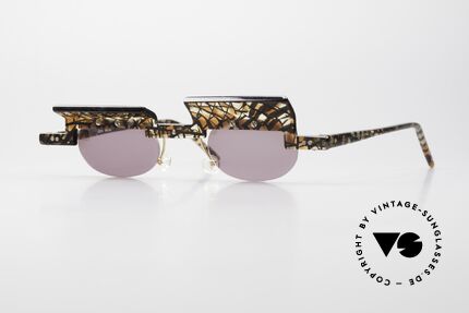 Design Maske Berlin - Jota Asymmetrische 90er Brille Details