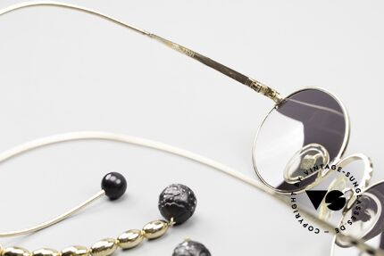 Jean Paul Gaultier 55-9673 Sonnenbrille Mit Perlenkette, Größe: medium, Passend für Damen