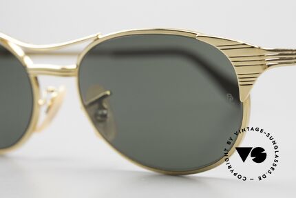Ray Ban Signet Oval Alte B&L USA 80er Sonnenbrille, Mod.-Bezeichnung: W1394, Signet 52 Oval Gold, Passend für Herren und Damen