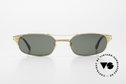 Ray Ban Signet Rectangle B&L USA 80er Sonnenbrille, Bausch&Lomb G-15 Qualitätsgläser (100% UV), Passend für Herren und Damen