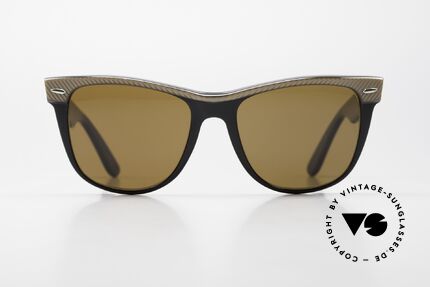 Ray Ban Wayfarer II 80er Kult Sonnenbrille, Bausch & Lomb Qualitätsgläser (100% UV-Schutz), Passend für Herren und Damen