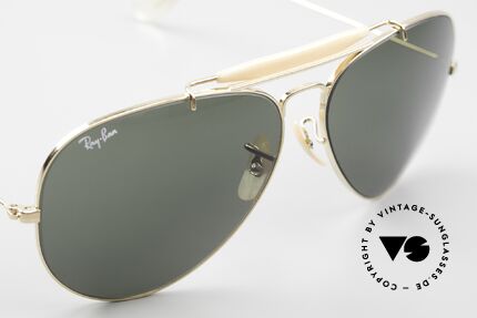 Ray Ban Outdoorsman II B&L USA Brille 80er Aviator, TOP-Verarbeitung mit der bekannten B&L Gravur, Passend für Herren