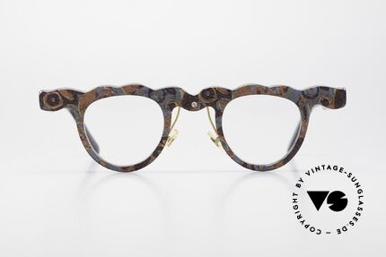 Theo Belgium Dorant Crazy Damenbrille Von 1992, eine kunstvolle vintage Brille mit tollem Muster, Passend für Damen