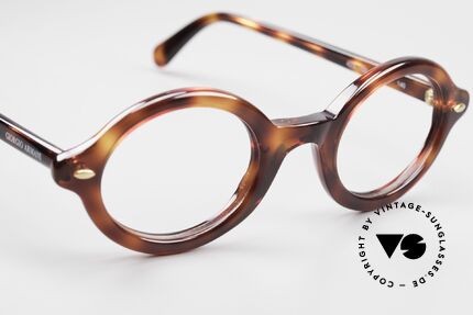 Giorgio Armani 423 Kleine Ovale 90er Brille, altes 1991er Original in KLEINER 125mm Größe (46/25), Passend für Herren und Damen