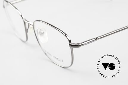 Giorgio Armani 3021 Titanbrille Eckig Panto Herren, ungetragen (wie alle unsere 1980er Jahre Klassiker), Passend für Herren