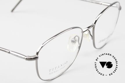 Giorgio Armani 3021 Titanbrille Eckig Panto Herren, KEINE Retrobrille, sondern ein echtes altes Original, Passend für Herren