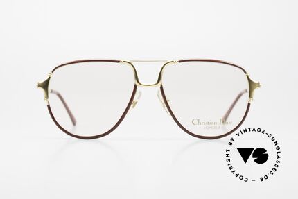 Christian Dior 2327 Monsieur Serie 80er Brille, Top-Qualität 'made in Germany', 18kt GOLD-PLATED, Passend für Herren