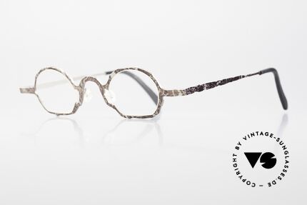 Theo Belgium Eye-Witness DG Designerbrille Von 1998, in Wirklichkeit raffiniert gemacht; echte Designerbrille!, Passend für Herren und Damen