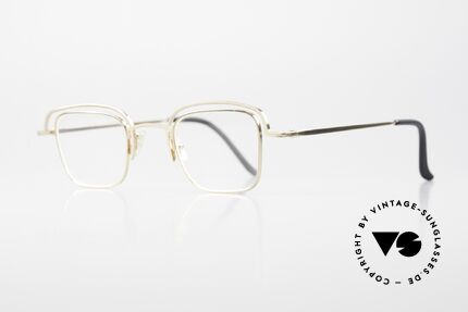 Theo Belgium Lait Herrenbrille Gold Damenbrille, Avantgarde-Brille für Damen & Herren zugleich, Passend für Herren und Damen
