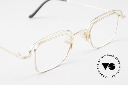 Theo Belgium Lait Herrenbrille Gold Damenbrille, ungetragen; wie alle unsere vintage Theo Brillen, Passend für Herren und Damen