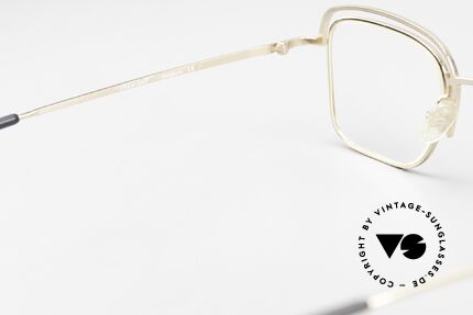 Theo Belgium Lait Herrenbrille Gold Damenbrille, die Vollrandfassung kann beliebig verglast werden, Passend für Herren und Damen
