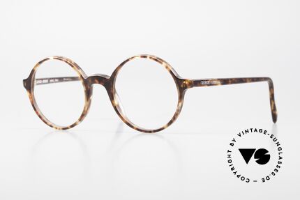 Giorgio Armani 304 80er 90er Designer Brille, runde Giorgio Armani Designerbrille von 1989/1990, Passend für Herren