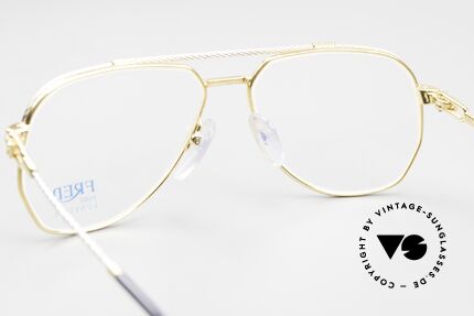 Fred America Cup - S Rare Luxus Juwelier Brille, KEIN Retro; ein kostbares vintage Original; Gr. 56/14, Passend für Herren