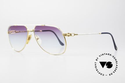 Fred America Cup - L Gläser Von Violett Zu Blau, einmalige Designersonnenbrille aus den 80er Jahren, Passend für Herren
