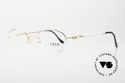 Fred Baleares Ovale Luxus Brille 90er Nylor, Mod. Baleares: benannt nach der spanischen Inselgruppe, Passend für Herren und Damen