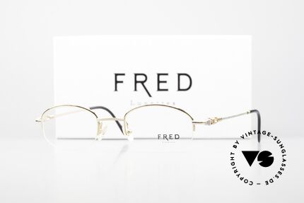 Fred Baleares Ovale Luxus Brille 90er Nylor, Größe: medium, Passend für Herren und Damen