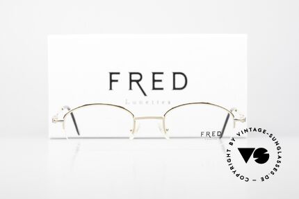 Fred Baleares Ovale Luxus Brille 90er Nylor, Größe: medium, Passend für Herren und Damen