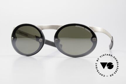 Porsche 5694 P0051 Magnet Sonnenbrille 90er, Größe: medium, Passend für Herren