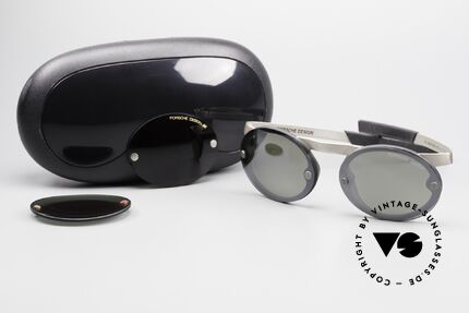Porsche 5694 P0051 Magnet Sonnenbrille 90er, Größe: medium, Passend für Herren
