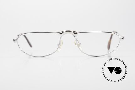 Aston Martin AM04 Lesebrille Herren 90er Platin, sehr edles Modell AM-04; Größe 49/21, platin-plattiert, Passend für Herren