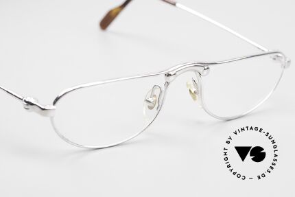 Aston Martin AM04 Lesebrille Herren 90er Platin, KEINE RETRObrille, sonder ein echtes Original von 1992, Passend für Herren
