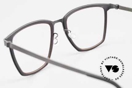 Lindberg 9731 Strip Titanium True Vintage Brille 2018, die orig. DEMOgläser können beliebig getauscht werden, Passend für Herren und Damen