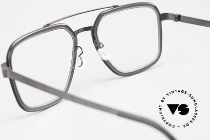 Lindberg 9743 Strip Titanium Herren Designerbrille Titan, die orig. DEMOgläser können beliebig getauscht werden, Passend für Herren