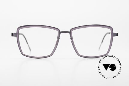 Lindberg 9741 Strip Titanium Damenbrille Vintage Brille, Modell 9741 in Größe 52/17, T409-135, in Color PU14, Passend für Damen