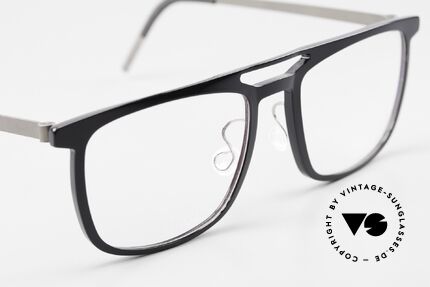 Lindberg 1256 Acetanium Designerbrille Doppelbrücke, ungetragenes Designerstück mit original Lindberg Etui, Passend für Herren und Damen
