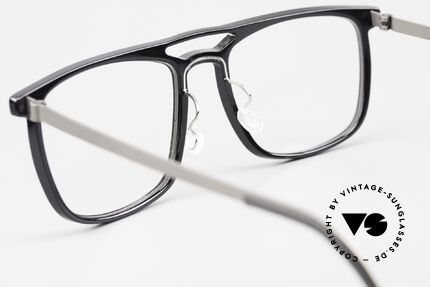 Lindberg 1256 Acetanium Designerbrille Doppelbrücke, diese Qualitätsfassung ist natürlich beliebig verglasbar, Passend für Herren und Damen