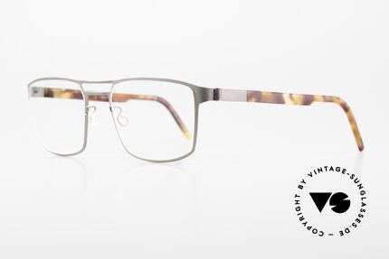 Lindberg 9599 Strip Titanium Markante Herrenbrille 2017, markantes Design in dunkelgrau/grafit und schildpatt, Passend für Herren